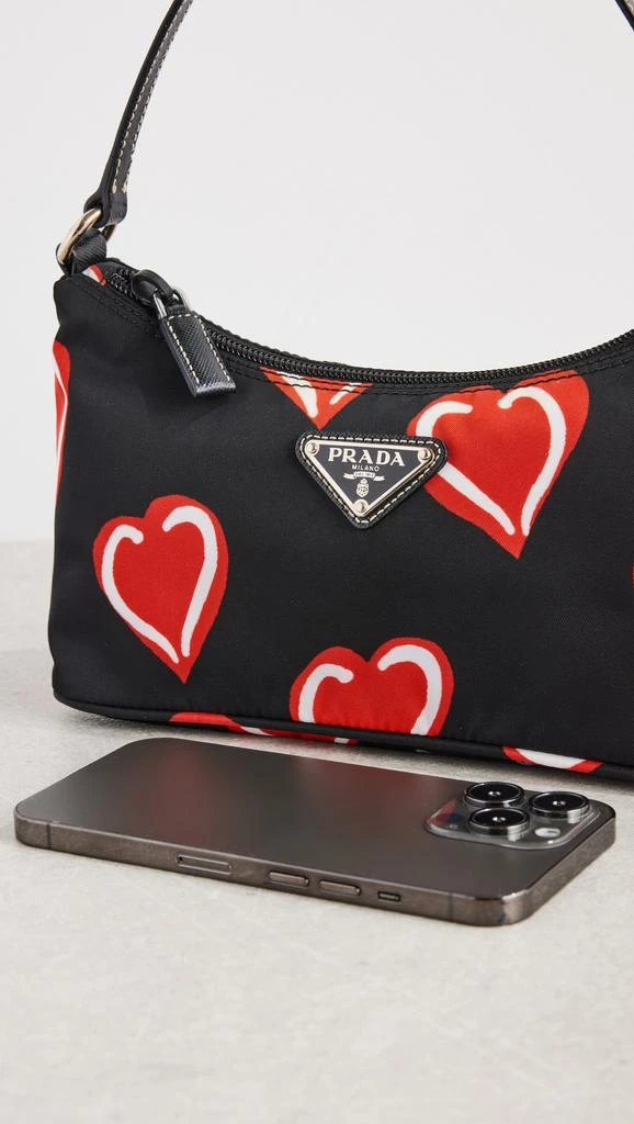 Shopbop Archive Prada Mini Heart Print Shoulder Bag 2