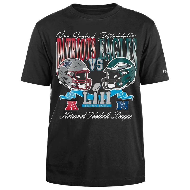 New Era New Era Eagles/Patriots Super Bowl Short Sleeve T-Shirt - Men's 1