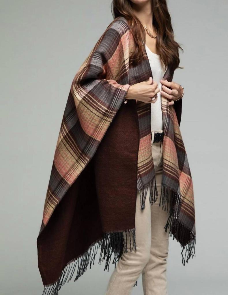 Ruggie Ruggie - Tassel Checked Poncho