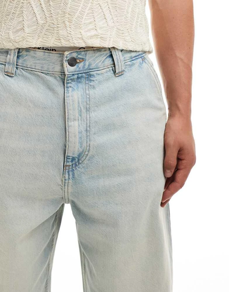 Pull&Bear Pull&Bear skater fit jean in light washed blue 5