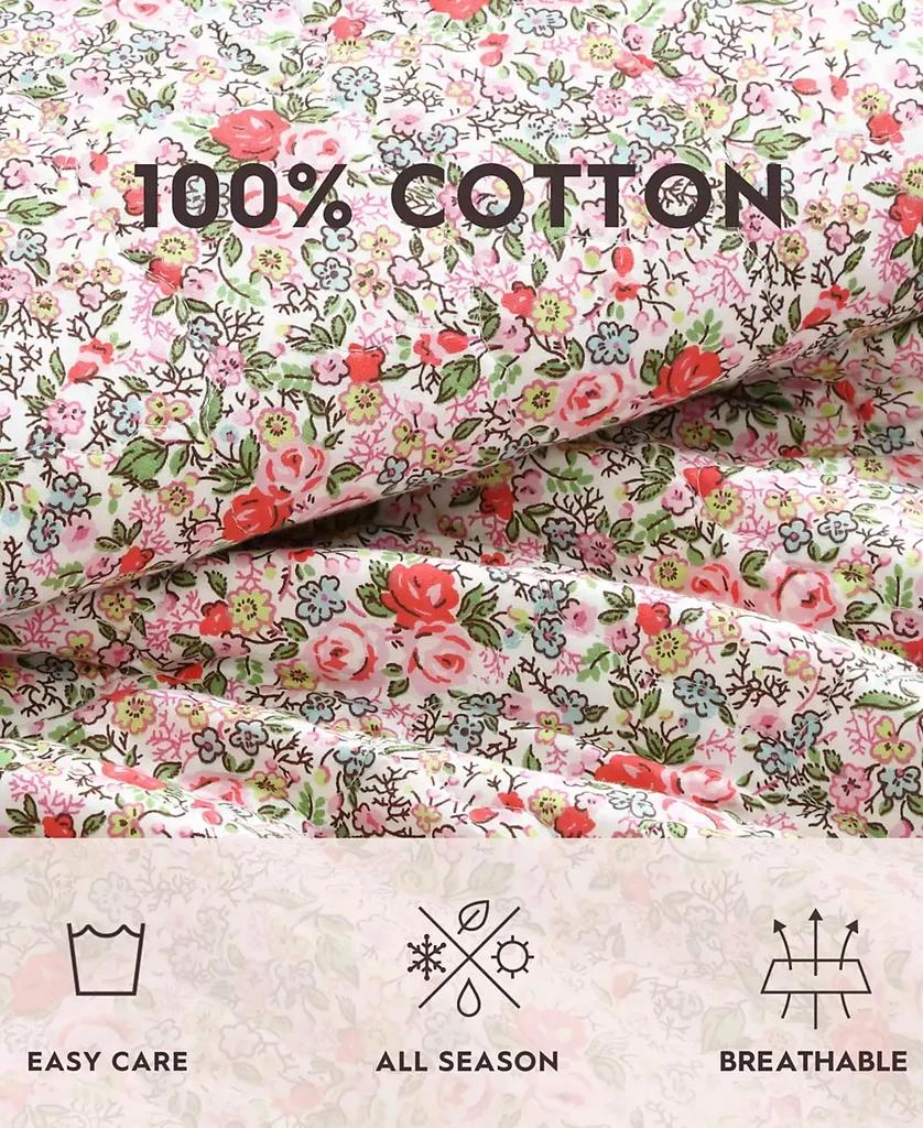 Laura Ashley Rowena Cotton Reversible Quilt, King 8