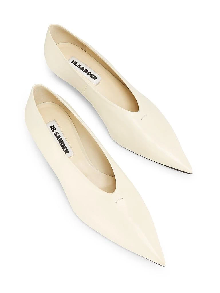 Jil Sander Point-Toe Leather Pumps 4