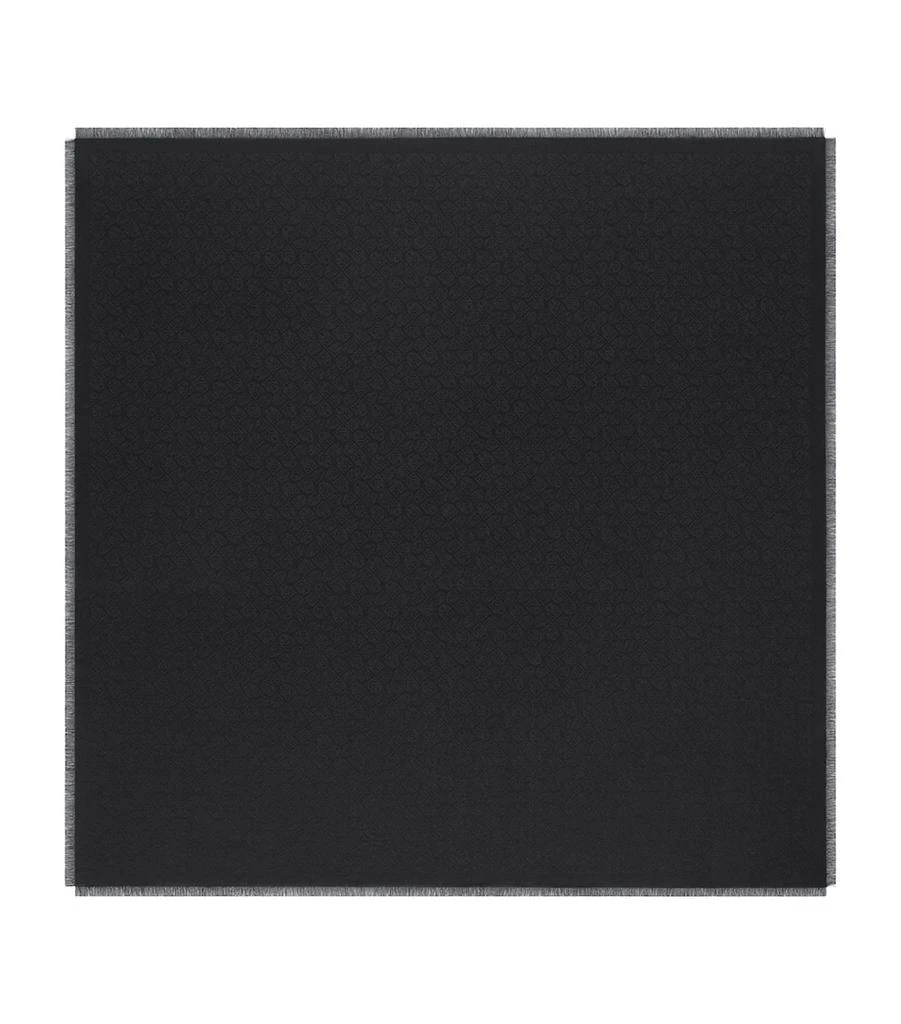 Cartier Cashmere-Wool-Silk Panther Shawl Scarf 1