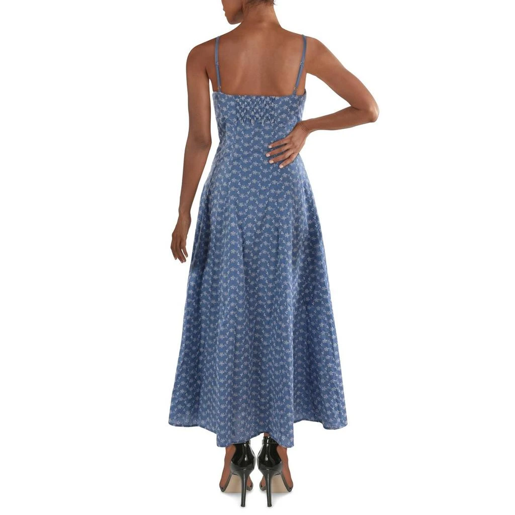 Taylor Womens Embroidered Eyelet Midi Dress 2