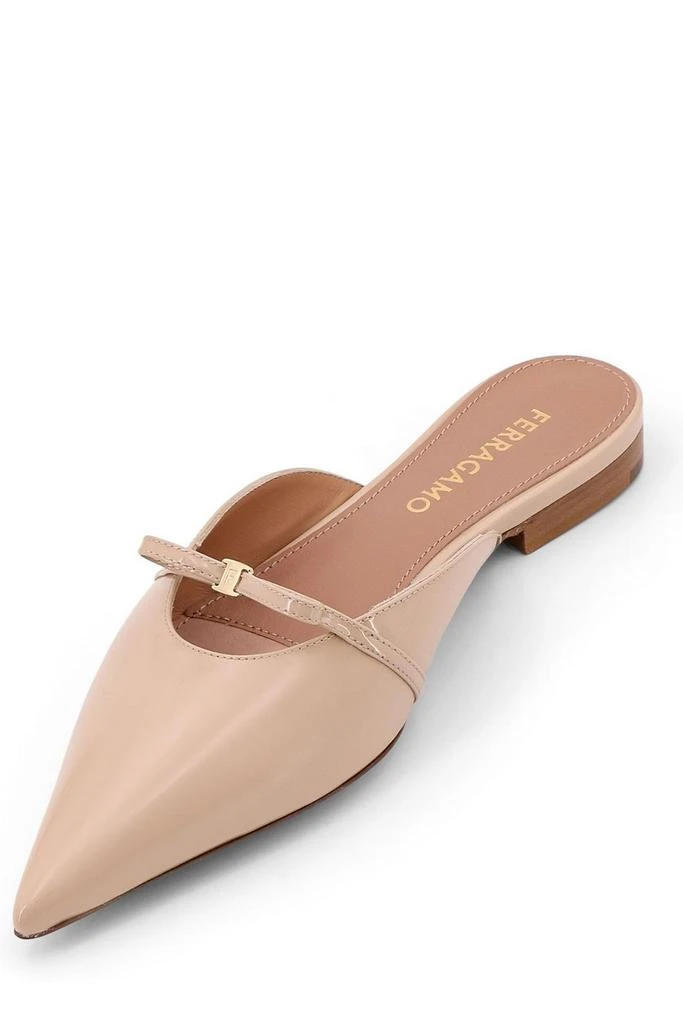 Salvatore Ferragamo Ferragamo Mini Bow Pointed-Toe Mules 4