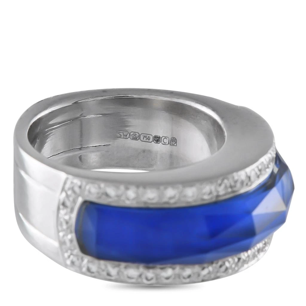 Stephen Webster 18K White Gold 0.30ct Diamond and Crystal Haze Lapis Ring SW33-032725 4