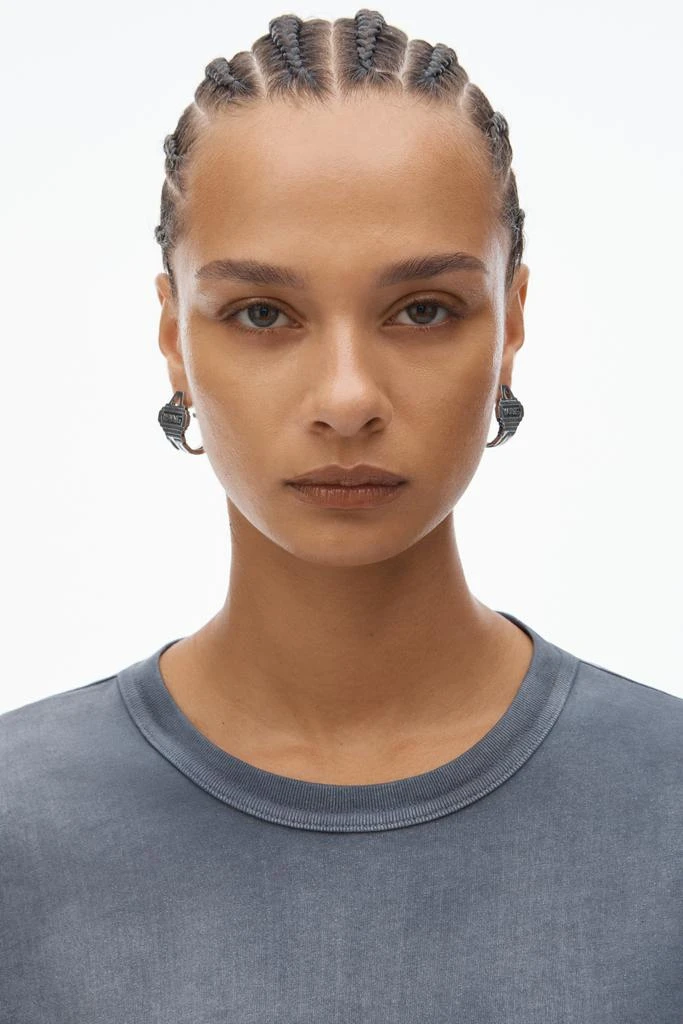 Alexander Wang puff logo tee in cotton jersey 5