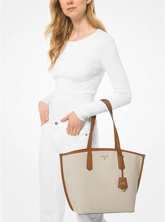 Michael Kors Jane Large Canvas Tote Bag 3