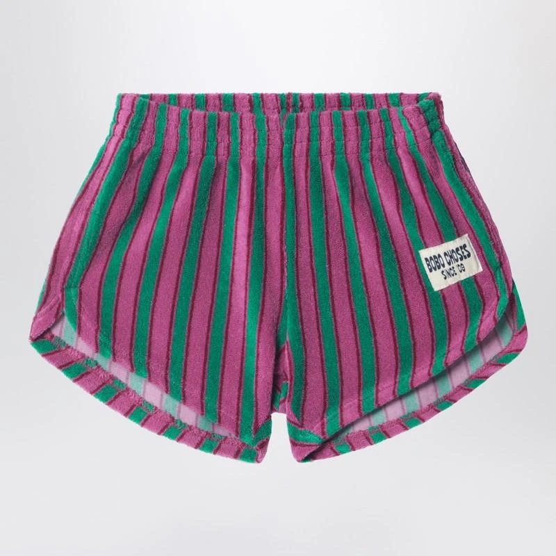 BOBO CHOSES Bobo Choses striped terry shorts