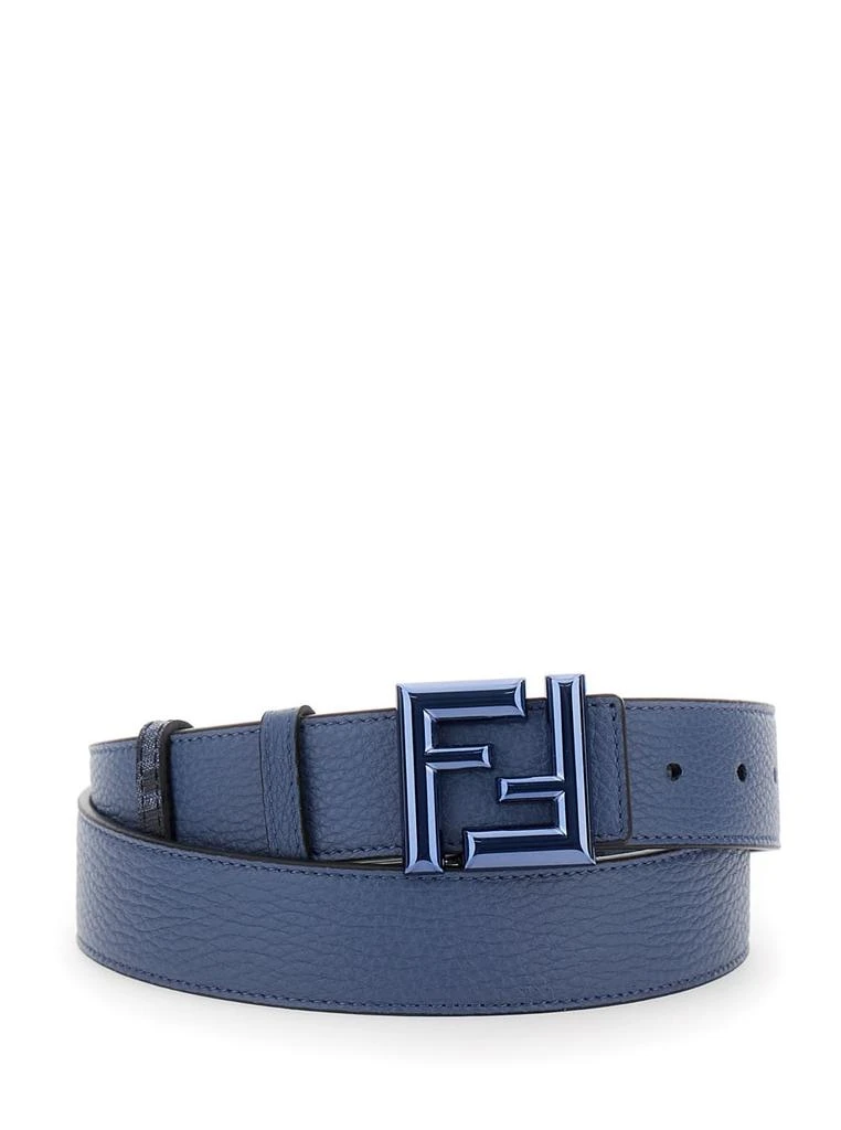 Fendi Reversible Denim Blue Belt 1
