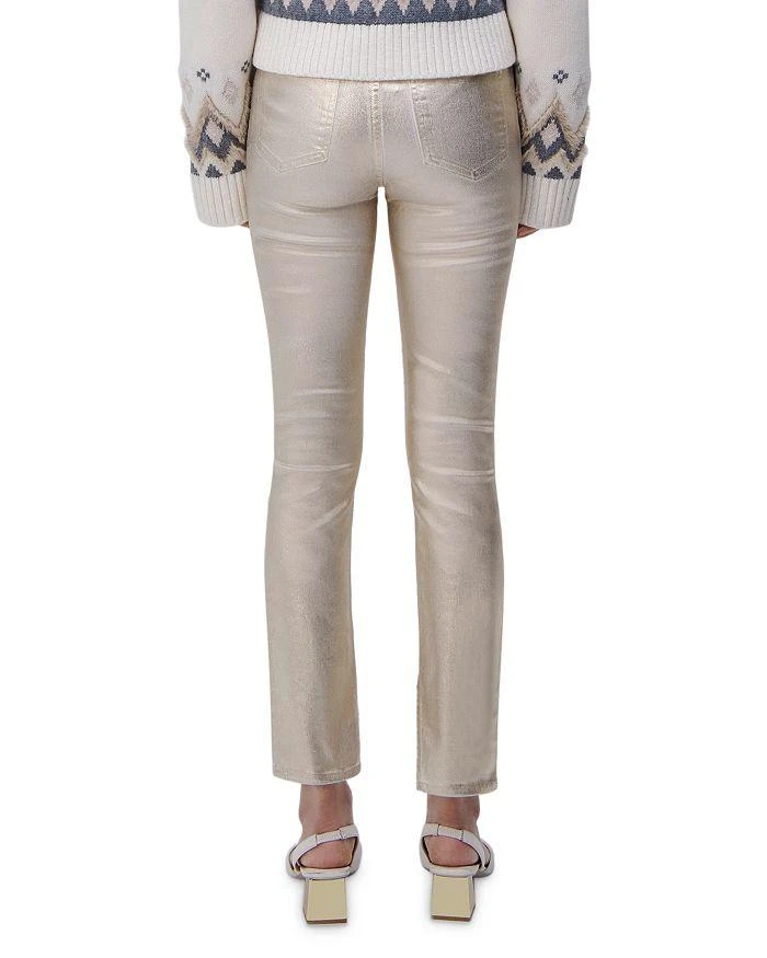 Jonathan Simkhai Jonathan Rae High Rise Ankle Skinny Jeans in Gold Foil 3