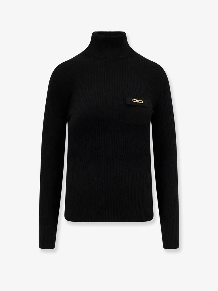 ELISABETTA FRANCHI Ribbed turtleneck 1