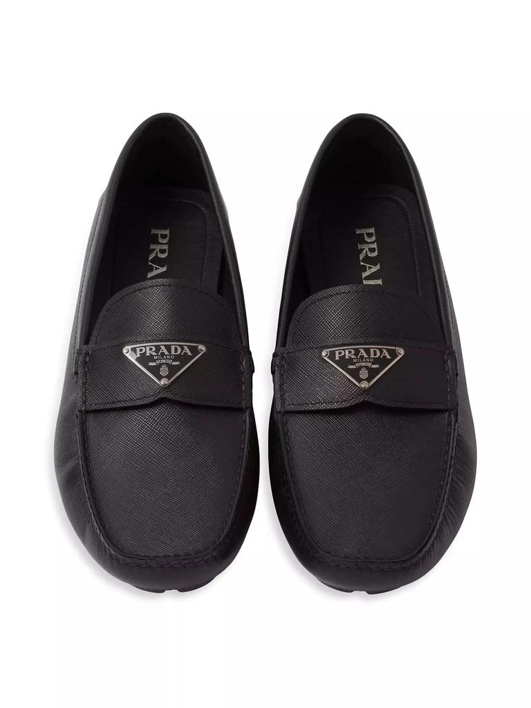 Prada Saffiano Leather Driver Loafers 3