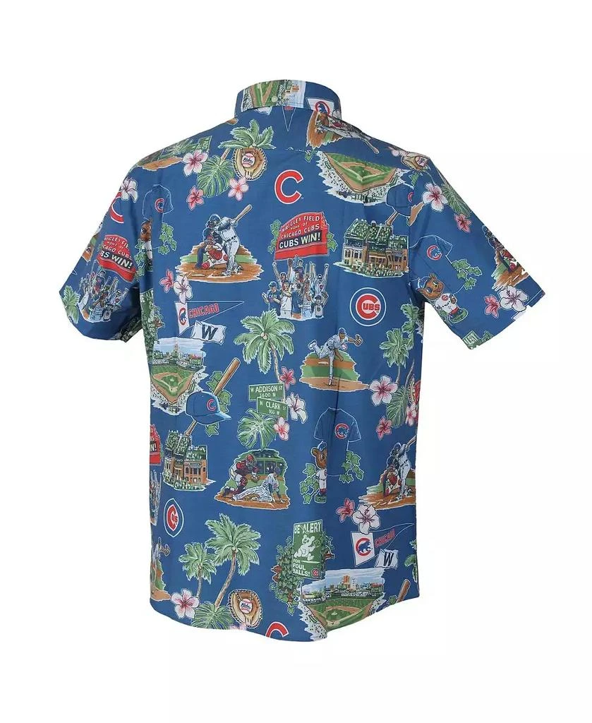 Reyn Spooner Men's Royal Chicago Cubs Scenic Tri-Blend Button-Down Shirt 3