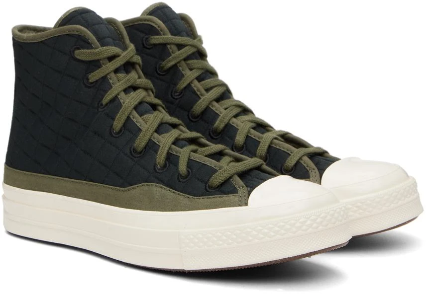 Converse Black & Green Chuck 70 Sneakers 4