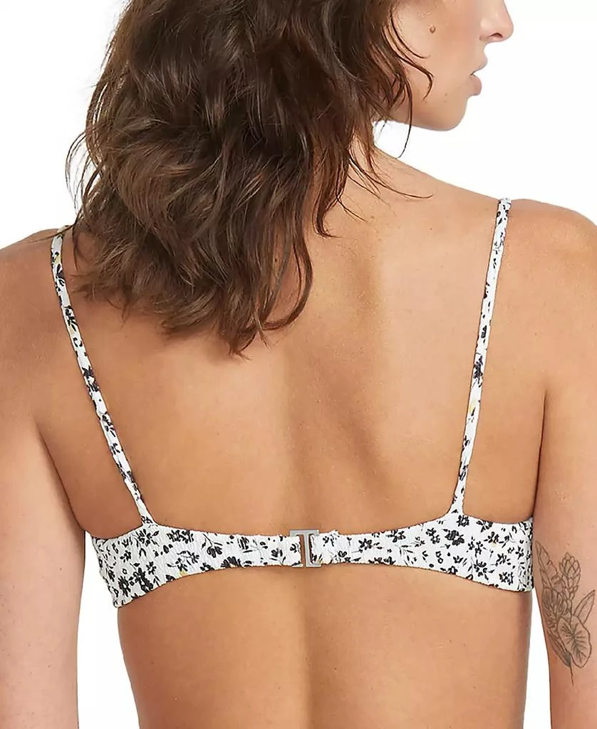 Volcom Juniors' Ditsy Daze Printed Tie-Front Bikini Top 2