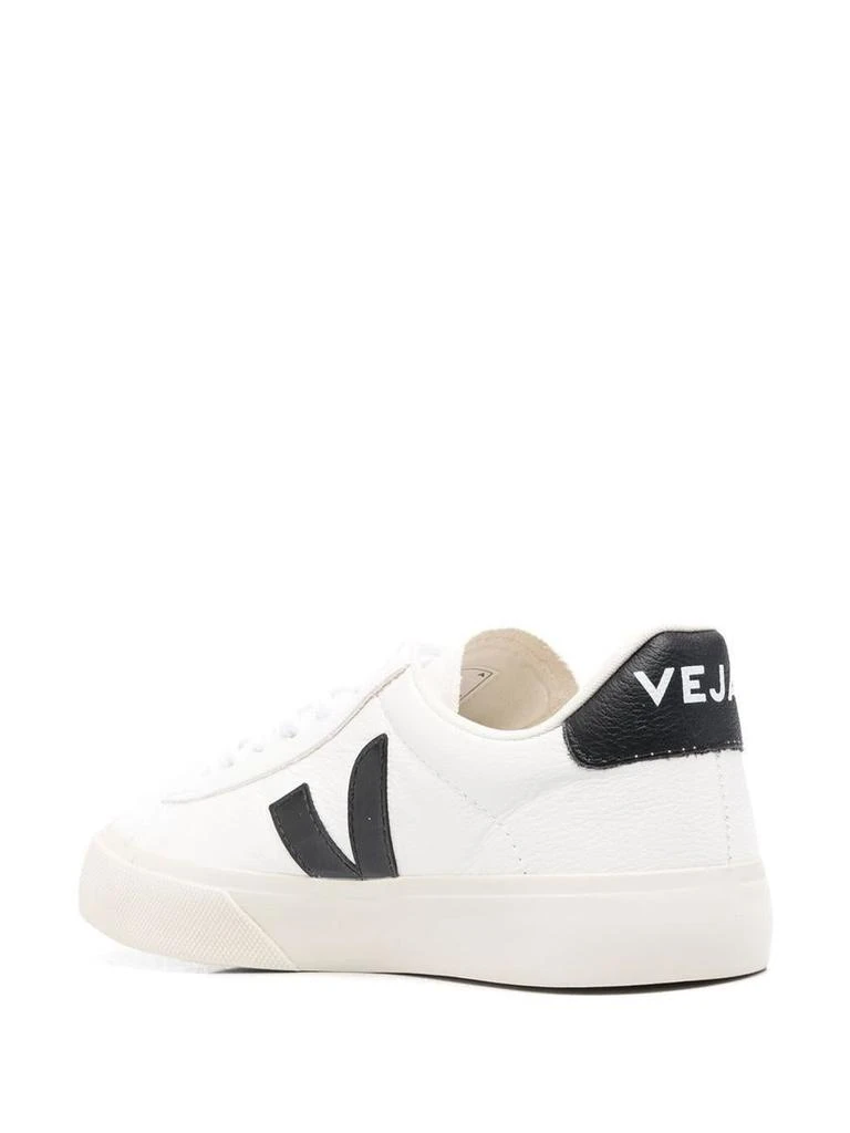 Veja Veja Leather Unisex Sneakers In White And Black 3