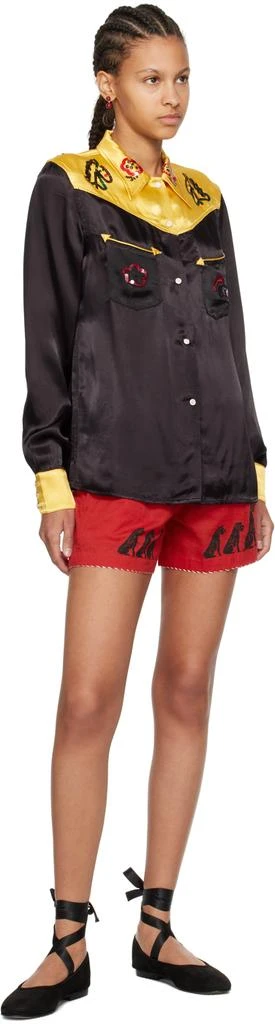 BODE Yellow & Black Rodeo Shirt 4