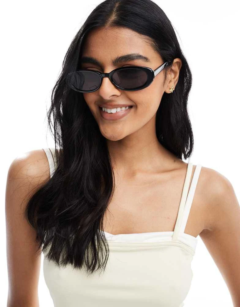 Cotton:On Cotton On ophelia oval sunglasses in black 1