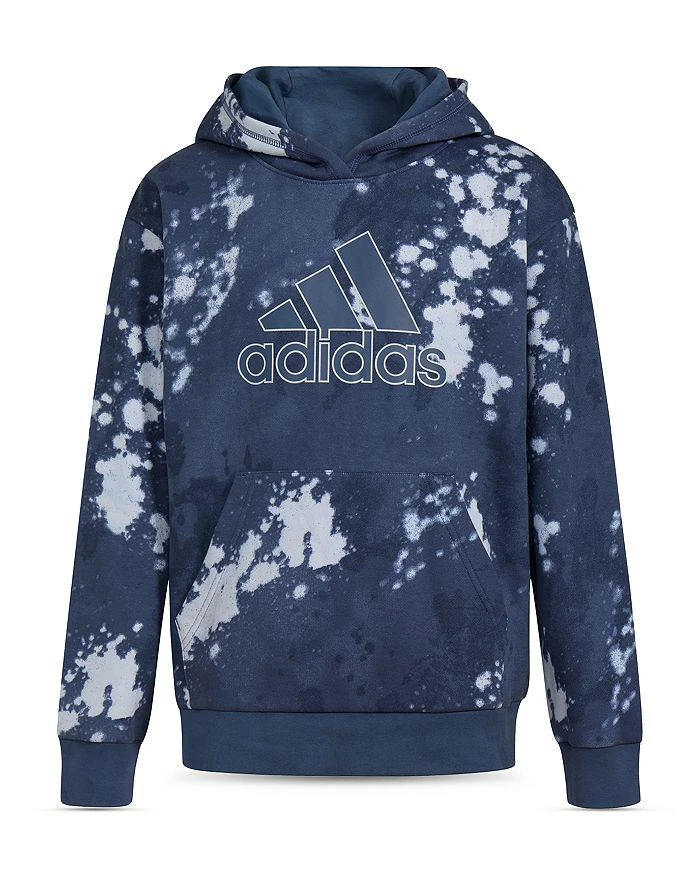 Adidas Boys' Bleach Wash Logo Hoodie - Big Kid 1