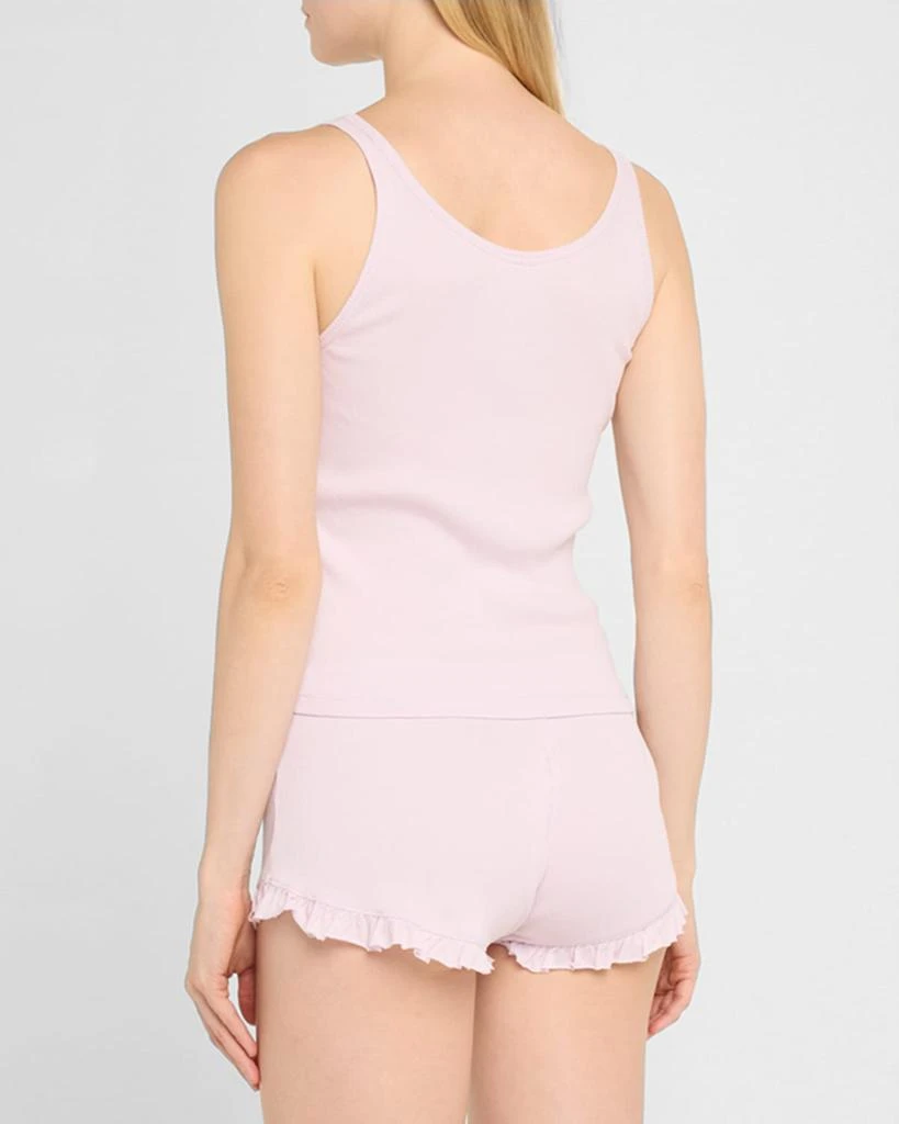 Skin Ruffle-Trim Cotton Pajama Set 3