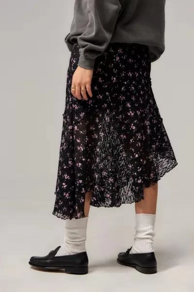 Urban Outfitters UO Asymmetric Lace Midi Skirt 3