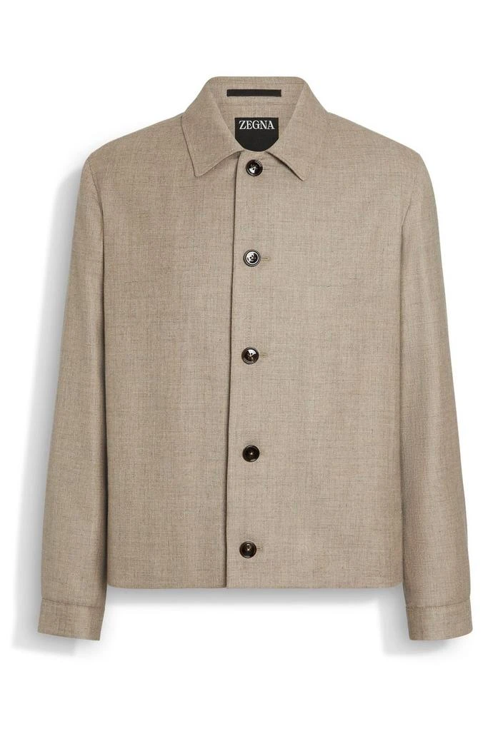 Zegna Zegna Button-Down Shirt Jacket 1
