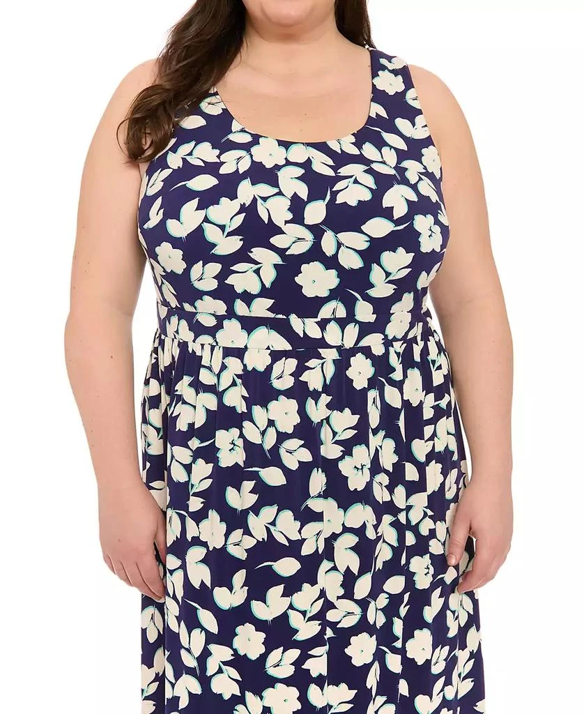 London Times Plus Size Scoop-Neck Sleeveless Maxi Dress 3