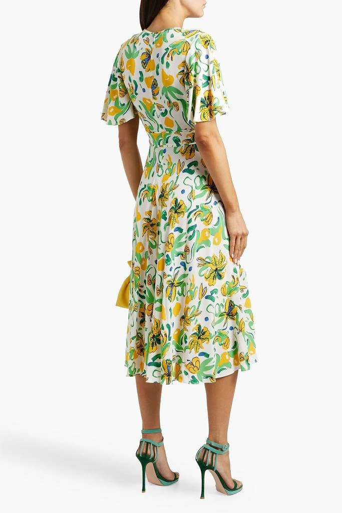 Diane von Furstenberg Vibeke printed crepe midi dress 3
