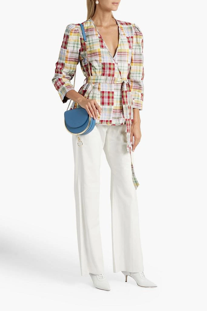 Cinq à Sept Triss quilted checked cotton jacket 2