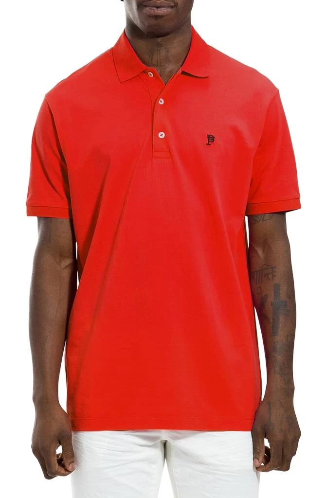 Purple Brand Cotton Knit Piqué Polo 1