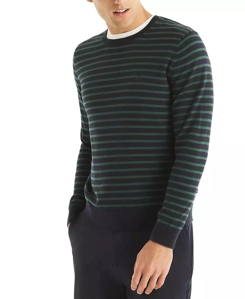 Nautica Men's Navtech Classic-Fit Stripe Crewneck Sweater 1