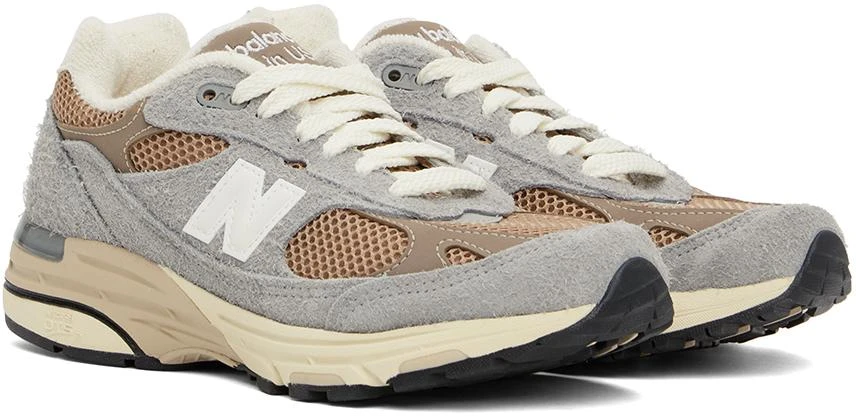 New Balance Grey & Brown 'Made in USA' 993 Sneakers 4