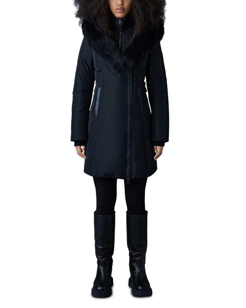 Mackage Kay Hooded Down Shearling Coat 4