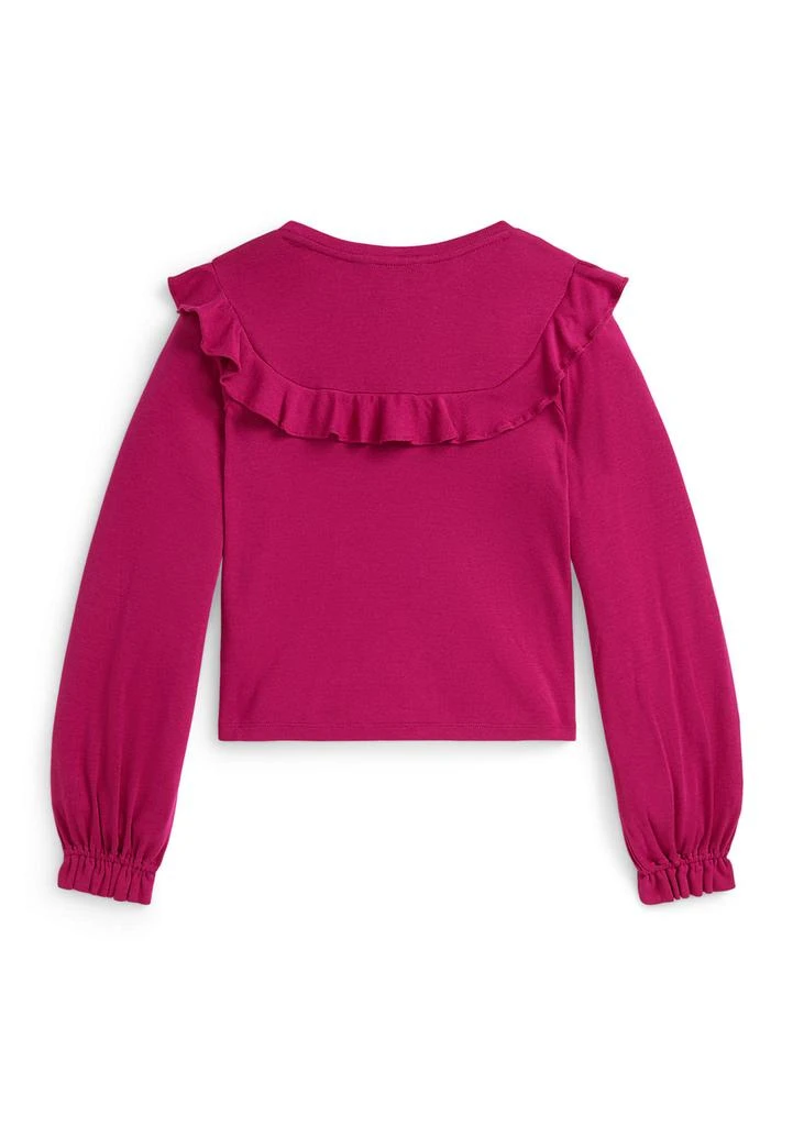 Ralph Lauren Girls 7-16 Ruffled Cotton-Modal Top 2