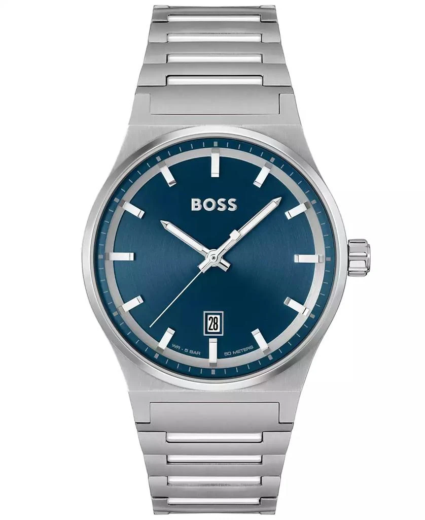 Hugo Boss Men's Candor Quartz Basic Calendar Stainless Steel Watch 41mm 1