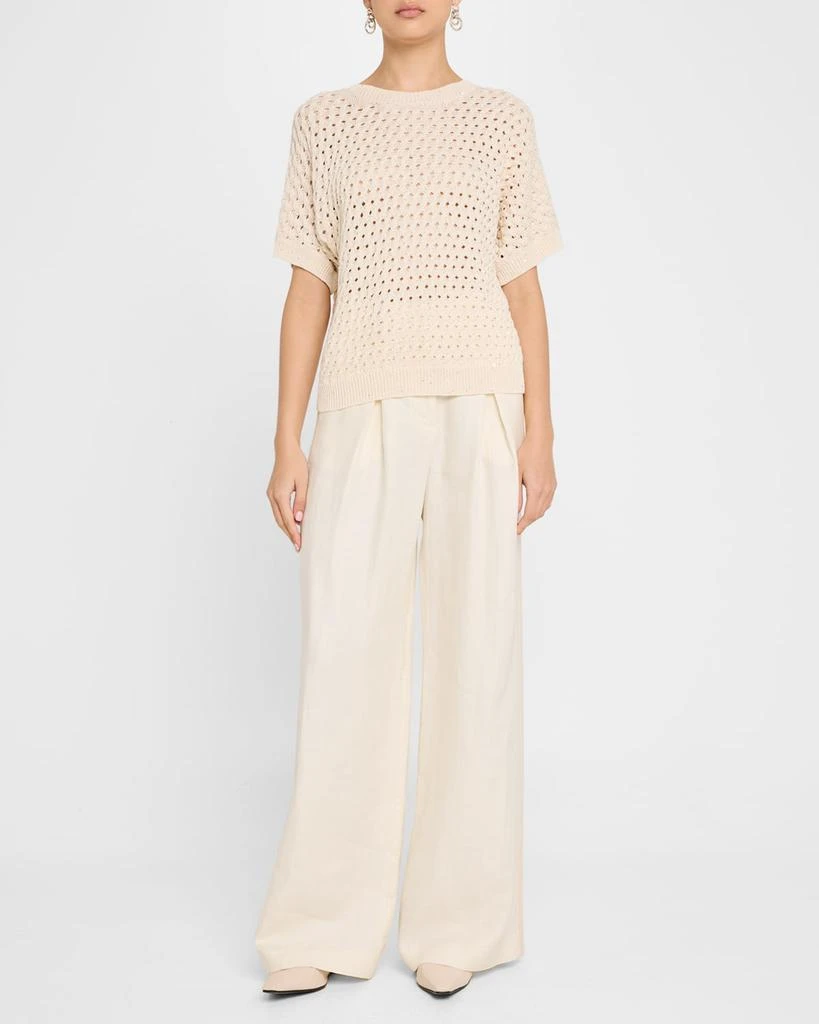 Peserico Sequin-Embellished Open Knit Sweater 2