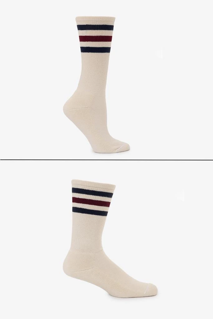 Los Angeles Apparel CALFSOCK - Unisex 3-Stripe Calf Sock 72