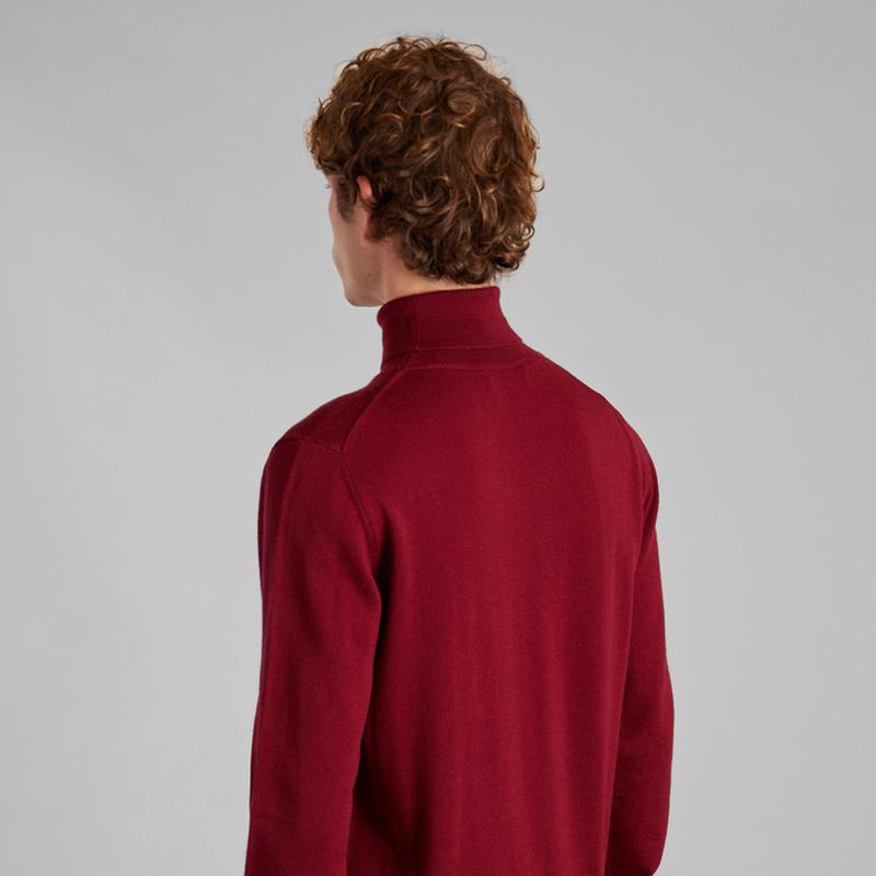 L'Exception Paris Merino Turtleneck Jumper Bordeaux L'EXCEPTION PARIS