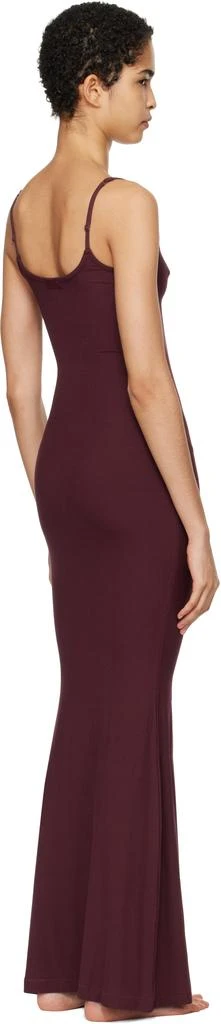 SKIMS Burgundy Soft Lounge Long Slip Maxi Dress 3