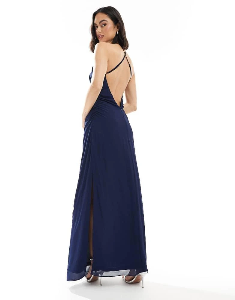 tfnc bridesmaid dresses navy TFNC London Women's Terry Navy Maxi Dress