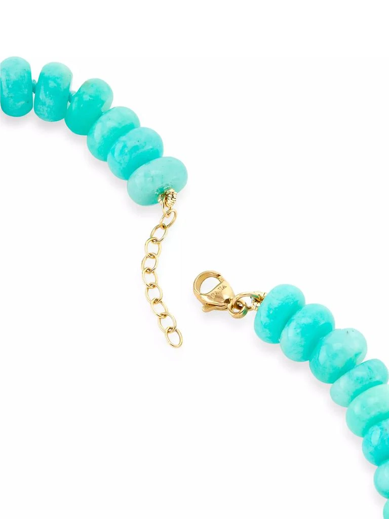 Jia Jia Oracle 14K Yellow Gold &amp; Amazonite Beaded Necklace 3