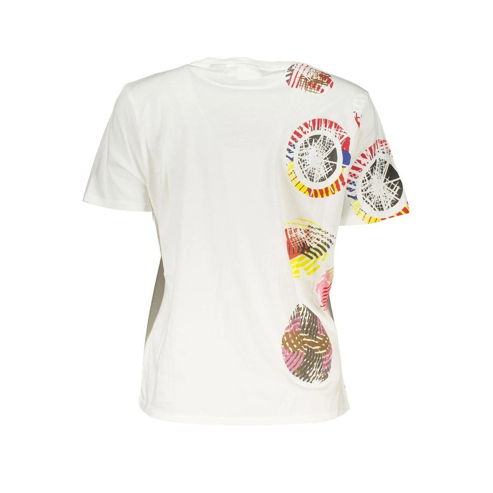 Desigual White Cotton Tops & T-Shirt 2