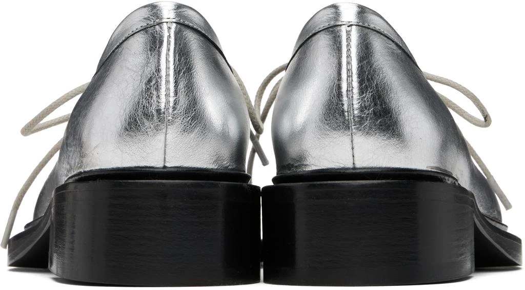Nicole Saldaña Silver Fabiana Ballerina Flats 2