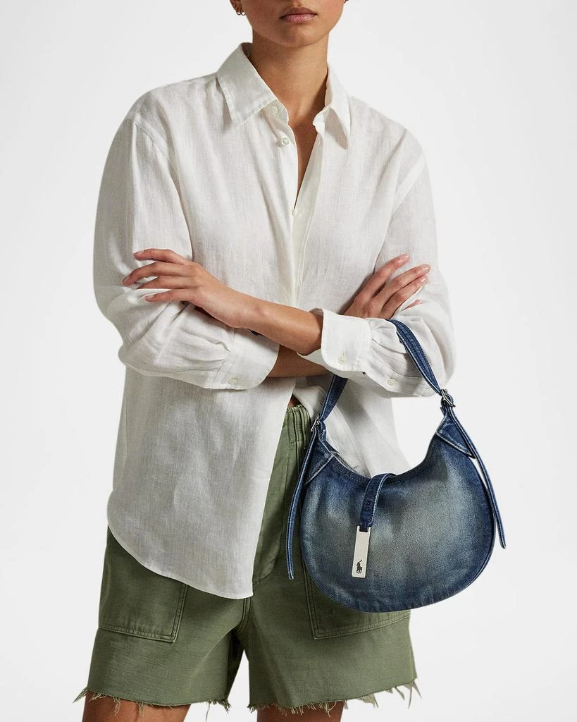 Ralph Lauren Polo ID Denim Shoulder Bag 2