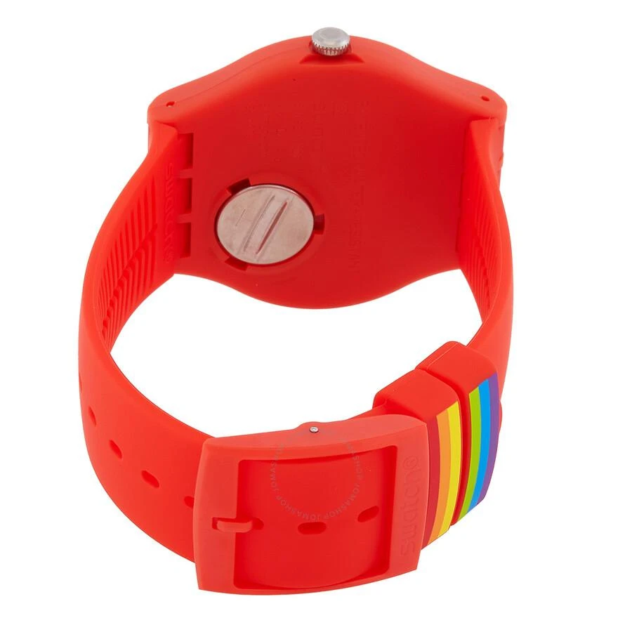 Swatch Pride Quartz Red Dial Unisex Watch SO29R705 3