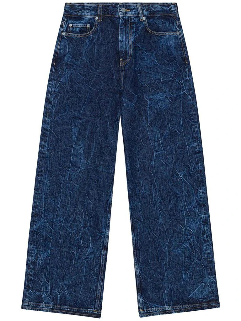 Ganni Ganni Wide-Leg Denim Jeans 1