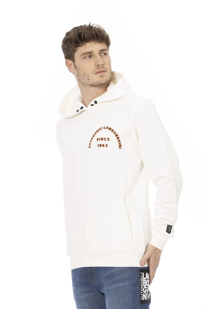 AUTOMOBILI LAMBORGHINI Automobili Lamborghini White Cotton Sweater 2
