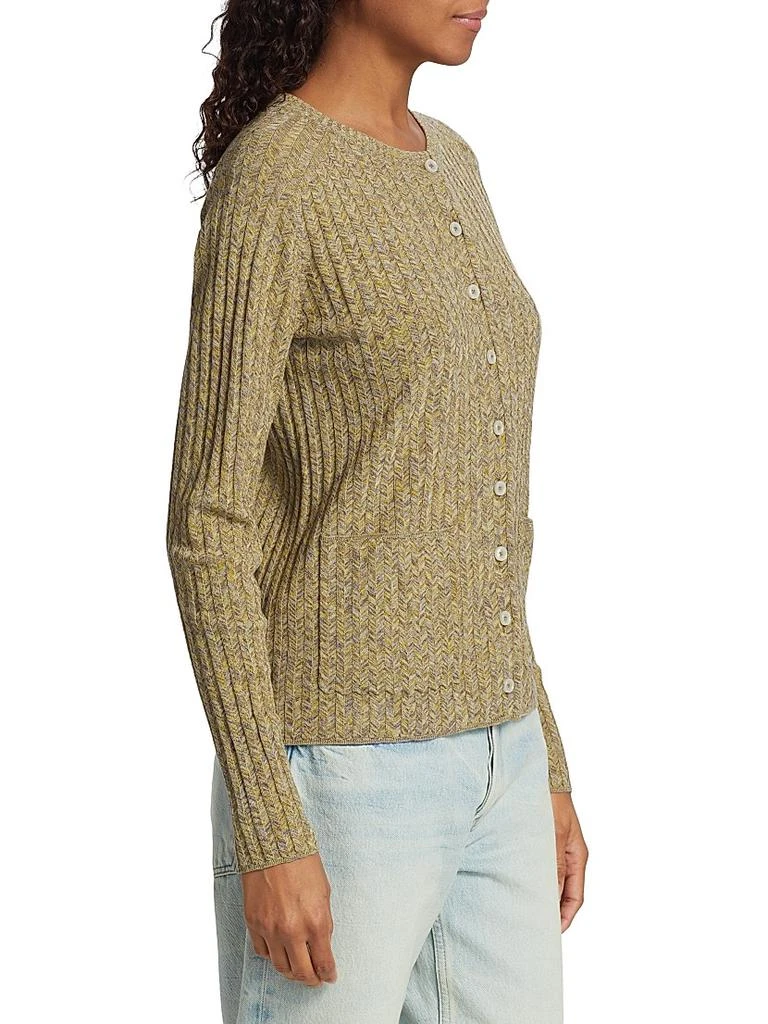 Re/Done Chevron Rib-Knit Cardigan 4
