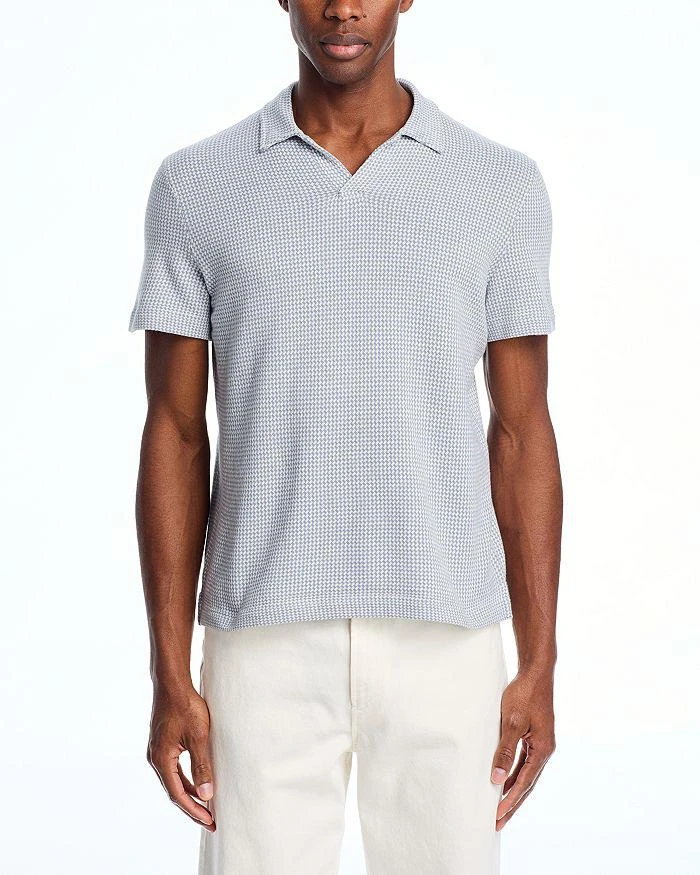 The Men's Store at Bloomingdale's Houndstooth Cotton Knit Polo Shirt - Exclusive 3